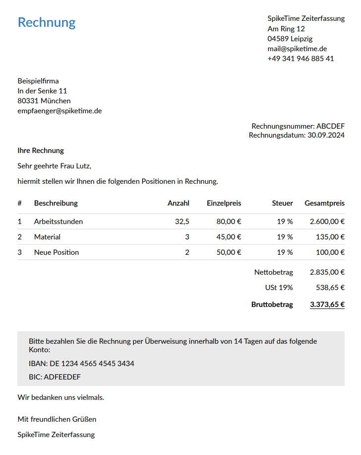 PDF-E-Rechnung